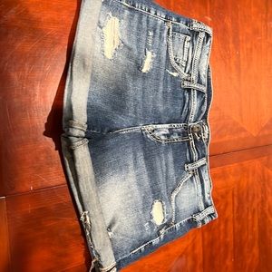 Silver jean short